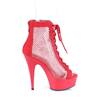 Pleaser - DELIGHT60033RM Bottes de plateforme - Rouge Product image